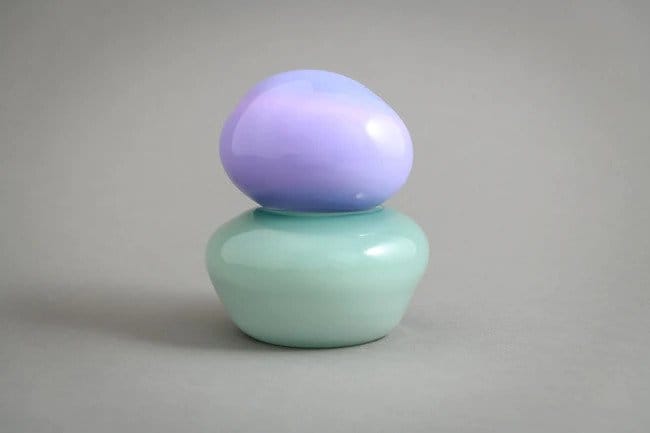 Bonbonniere, Violet & Mint, 12 x 10 x 12 cm