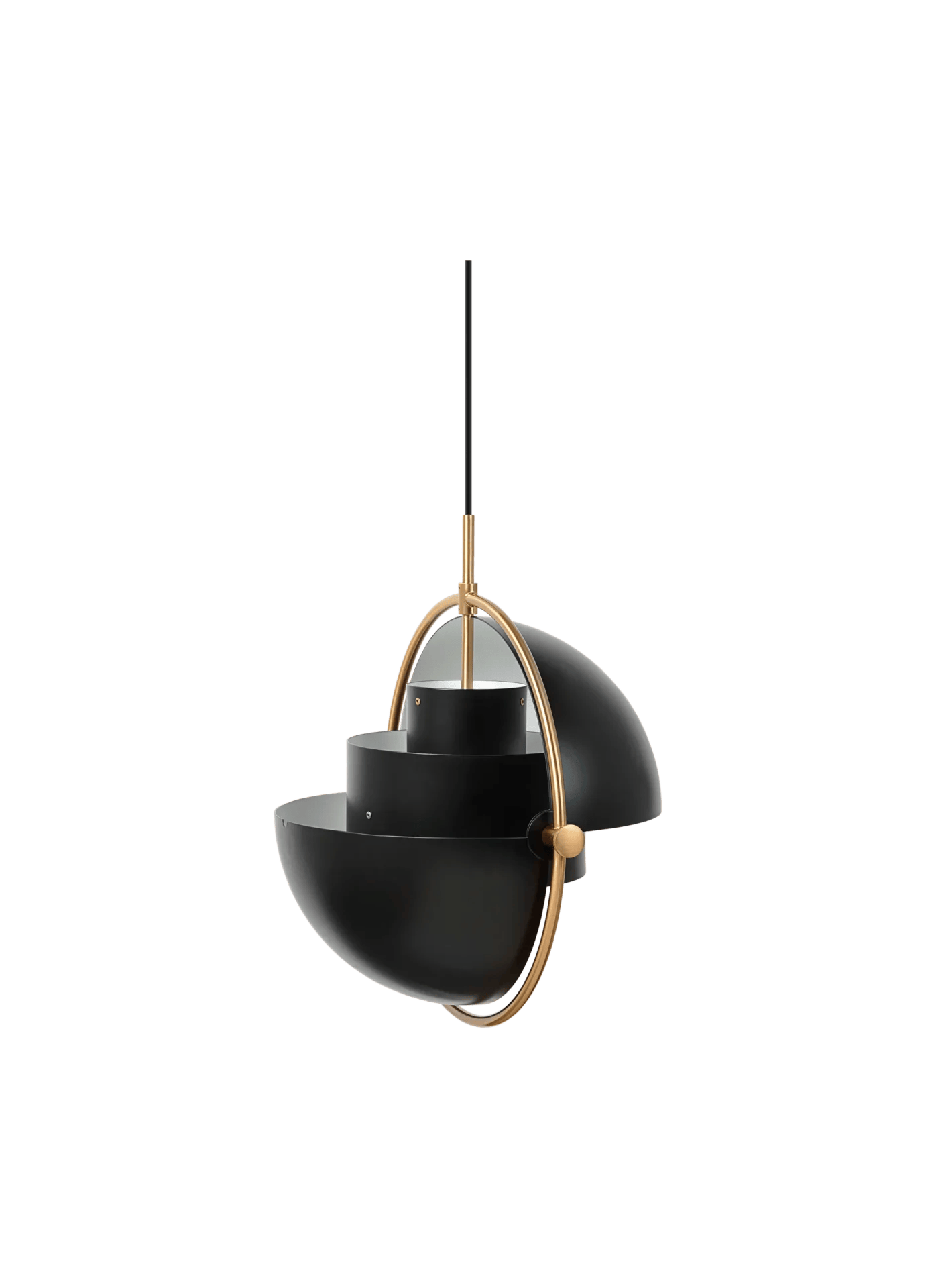 Multi-Lite Pendant, Shade Black Brass, Base Black Brass - Image 3