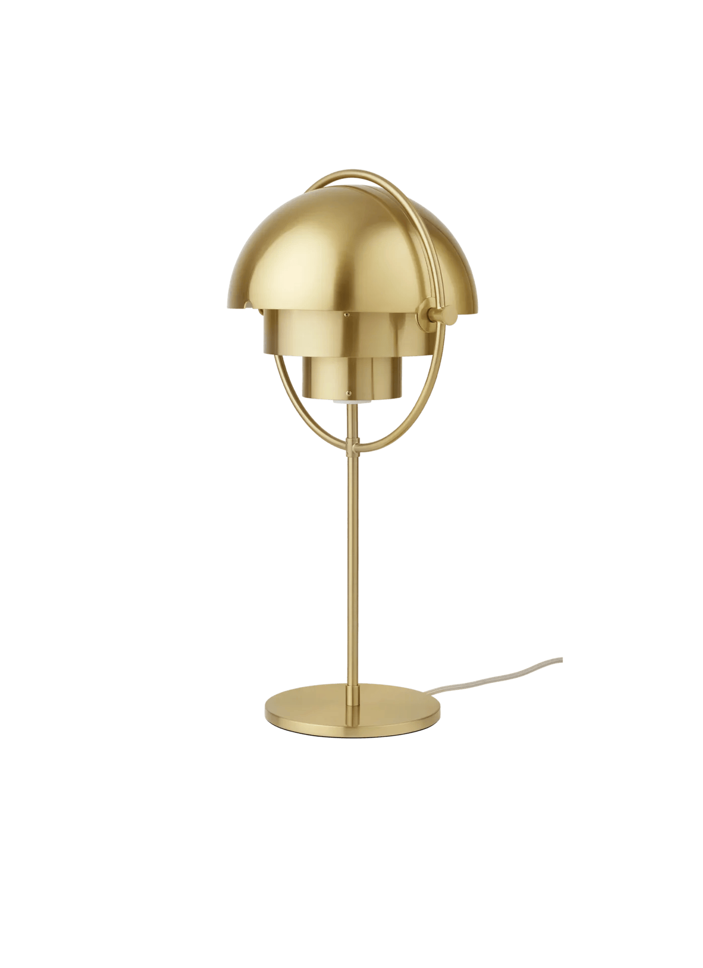 Multi-Lite Table Lamp, Shade Shiny Brass, Base Brass - Image 6