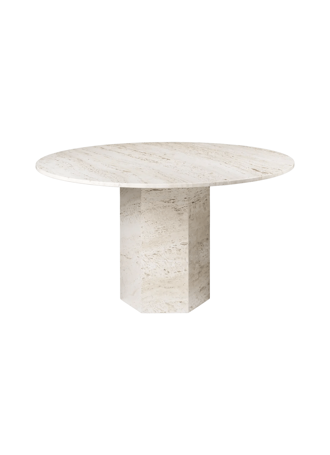 Epic Dining Table - Round, Travertine