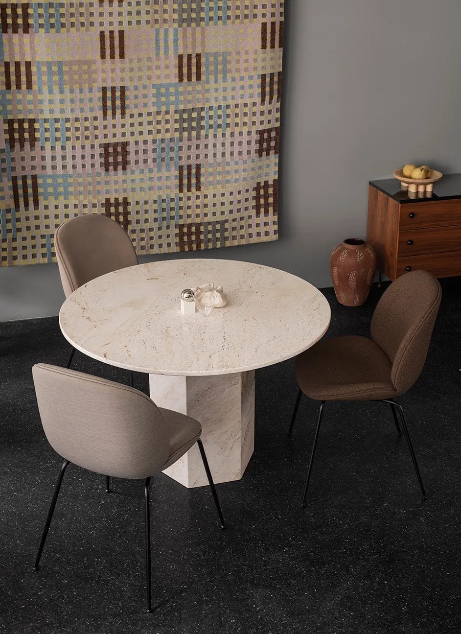 Epic Dining Table - Round, Travertine - Image 2