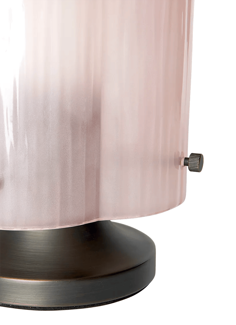 Seine Portable Lamp, Antique Brass, Coral glass - Image 4