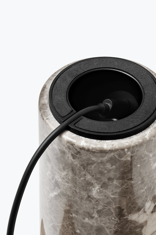 Kizu Portable Lamp, Grey Marble Ø18 cm - Image 5