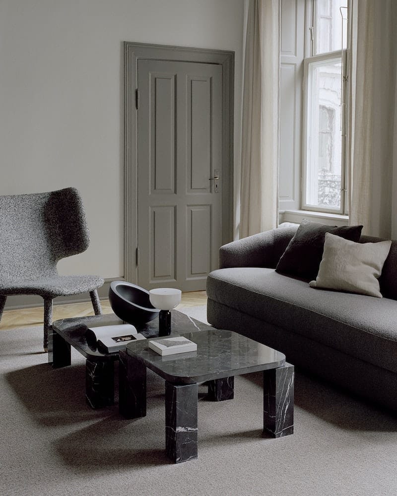 Atlas Coffee Table, Table Top & Legs, Costa Black