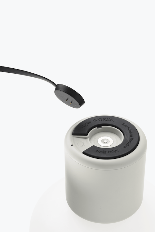 Karl-Johan Portable Table Lamp, Light Grey - Image 3