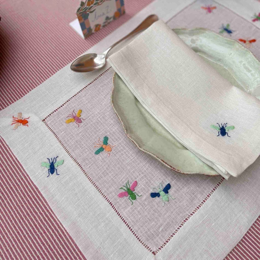 Bees Placemat, Multicolor, 45 x 32 cm