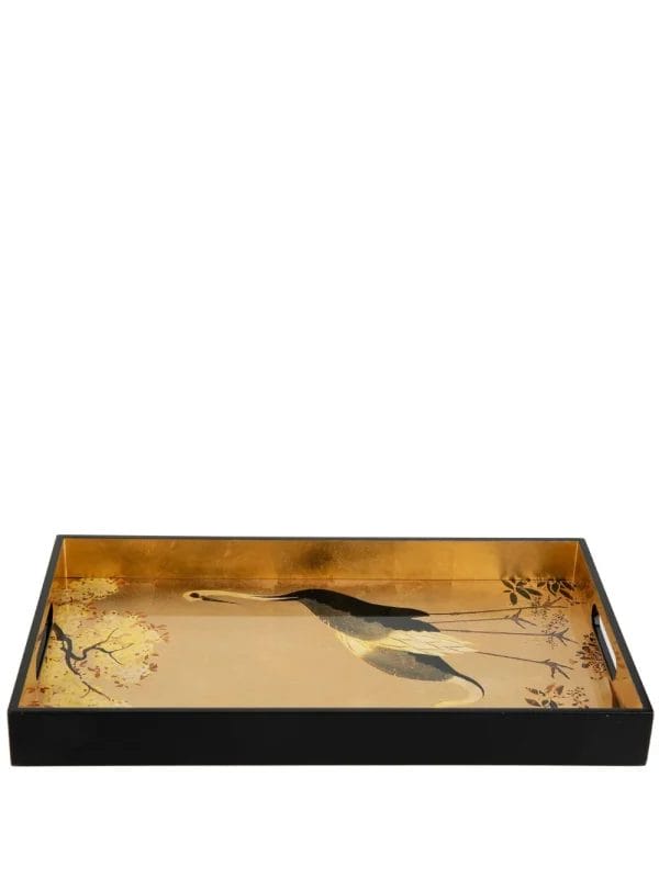Decorative Lacquered Wood Trays, Bird, 40 x 25 cm - Image 2