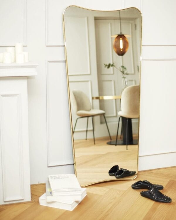 F.A. 33 Wall Mirror, Brass