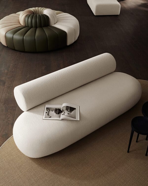 Hippo Sofa, Fully Upholstered Burnum, Col. 24