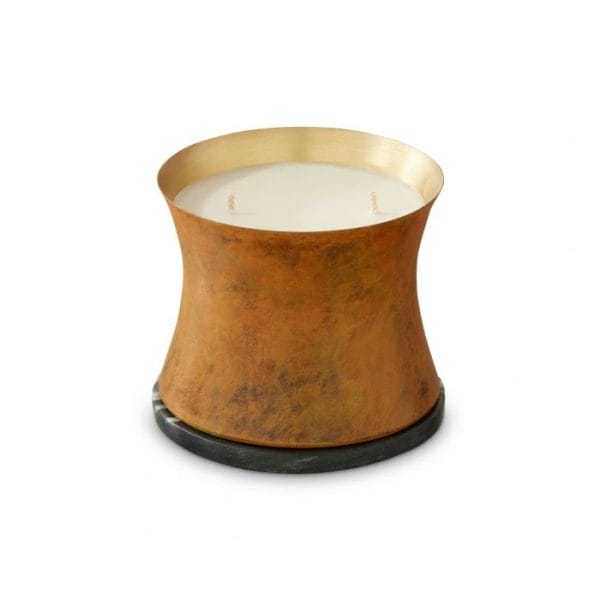 Underground Candle Large, Matt Burnt Orange