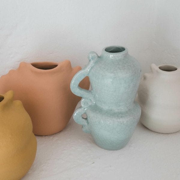 Euripide Vase, Celadon, Ø11 x H18 cm - Image 2