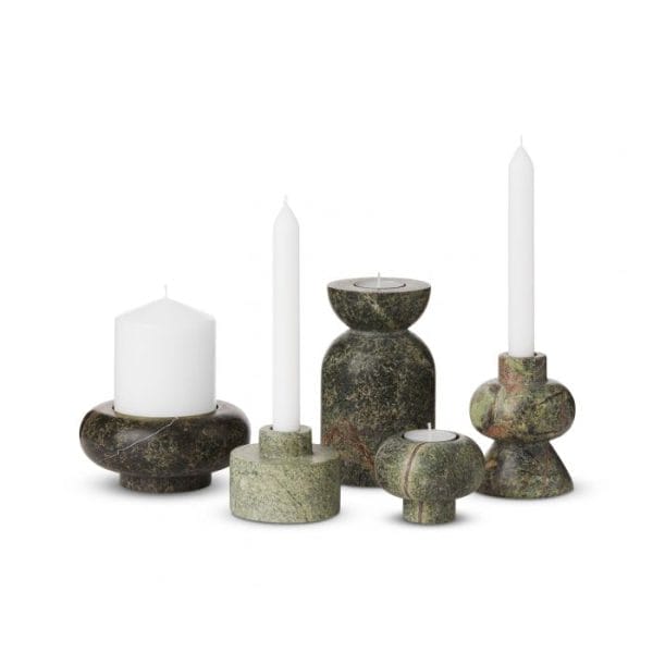 Rock Candle Holder Large, Marble Stone