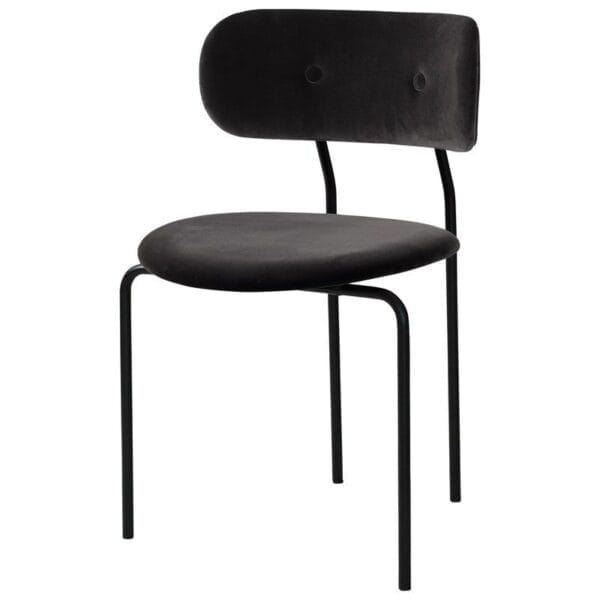 Coco Dining Chair – Karakorum 006, Black Base - Image 2
