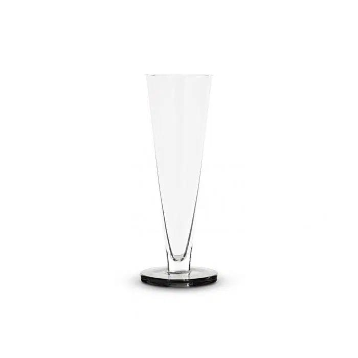 Puck Flute Glass, Clear Smoke (Set of 2) - Image 3