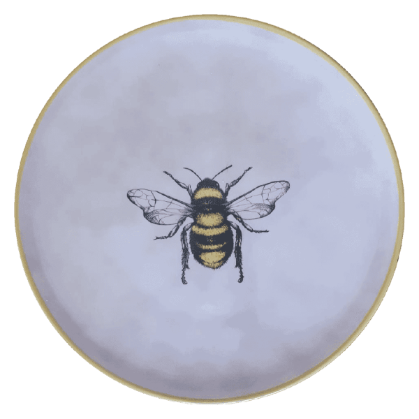 INP Insects Collection, Handpainted  Ceramic Plate, Bee, Ø28 cm