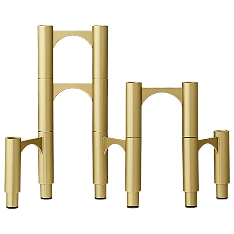 Compono Candle Holder Set/3, Gold