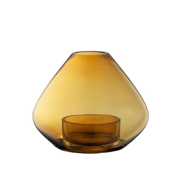 Uno Lantern/Vase, Amber, Ø25.9 x H21 cm