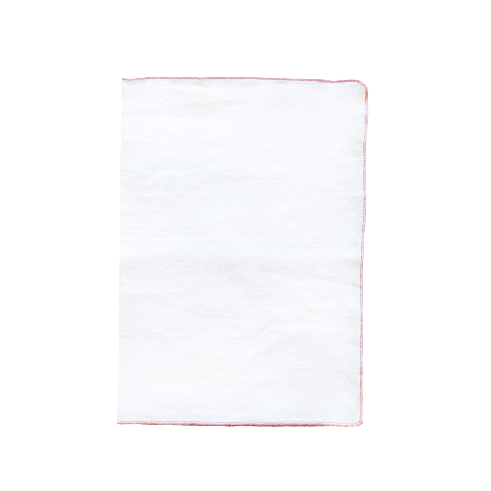 Toile Mimi Napkins, Blanc/Bourdon Blush, 45 x 45 cm