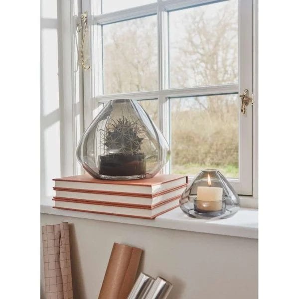 Uno Lantern/Vase, Black, Ø14.5 cm - Image 2