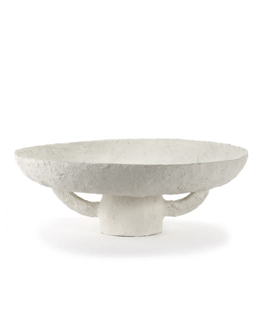 Plate Earth, White, Paper Mache