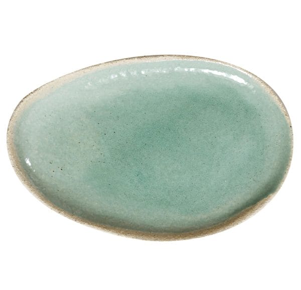 Wabi Ovale Dish, Vert, 25 x 36 x H2.5 cm