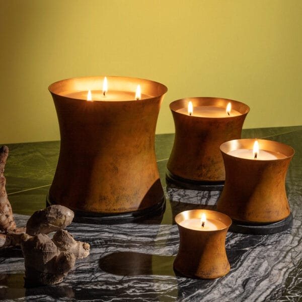 Underground Candle Large, Matt Burnt Orange