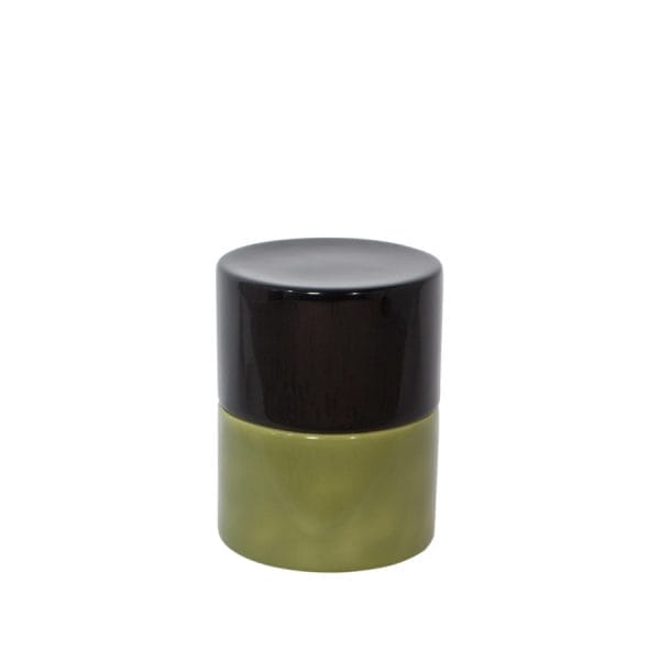 Imi Two Table, Black/Green, Ø32 cm