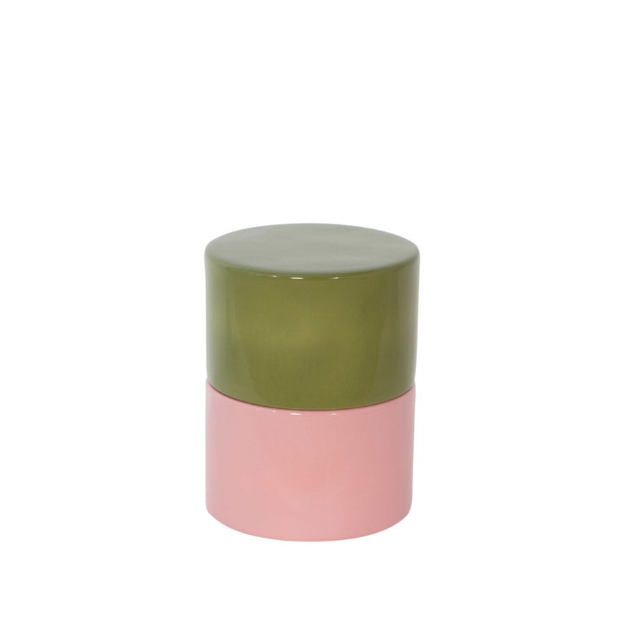 Imi Two Table, Green/Rose, Ø32 cm
