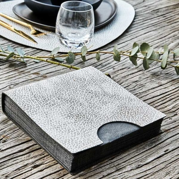Paper Napkins, Light Grey (20 Pieces), 33 x 33 cm - Image 2