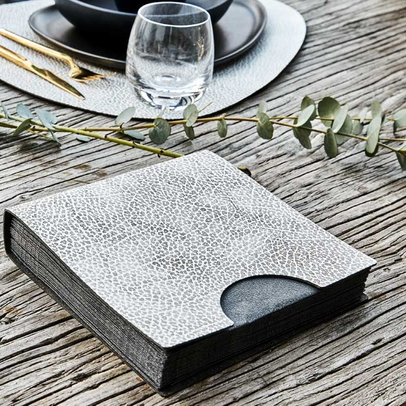 Paper Napkins, Light Grey (20 Pieces), 33 x 33 cm