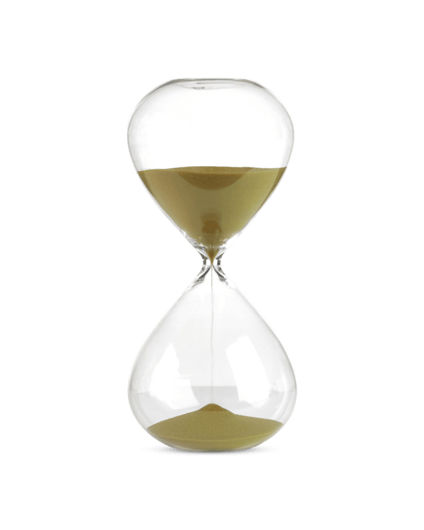 Sandglass Ball M, Gold, Ø14 cm