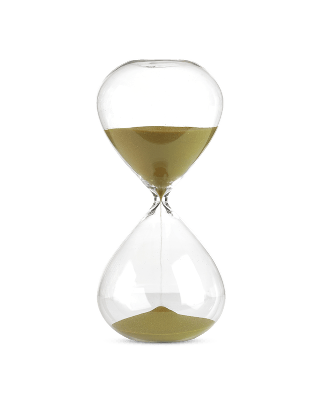 Sandglass Ball M, Gold, Ø14 cm