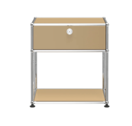 USM Haller nightstand without the lock, with drawer, Beige