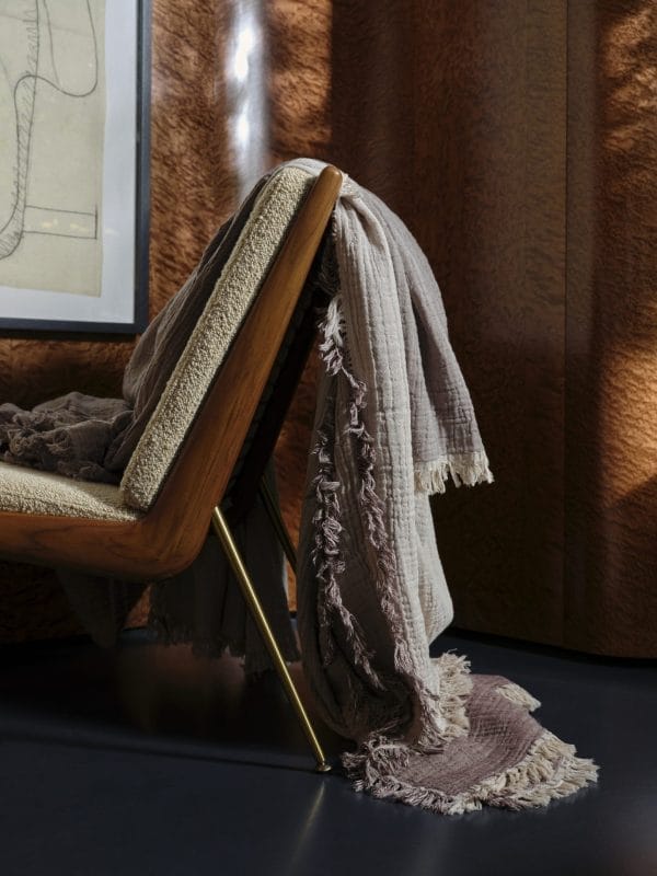 Collect Throw SC32, Cloud & Milk, Cotton, 100% Organic - Image 2