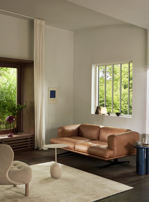 Inland AV23, 3-Seater Sofa, Nobel Cognac Leather - Image 2