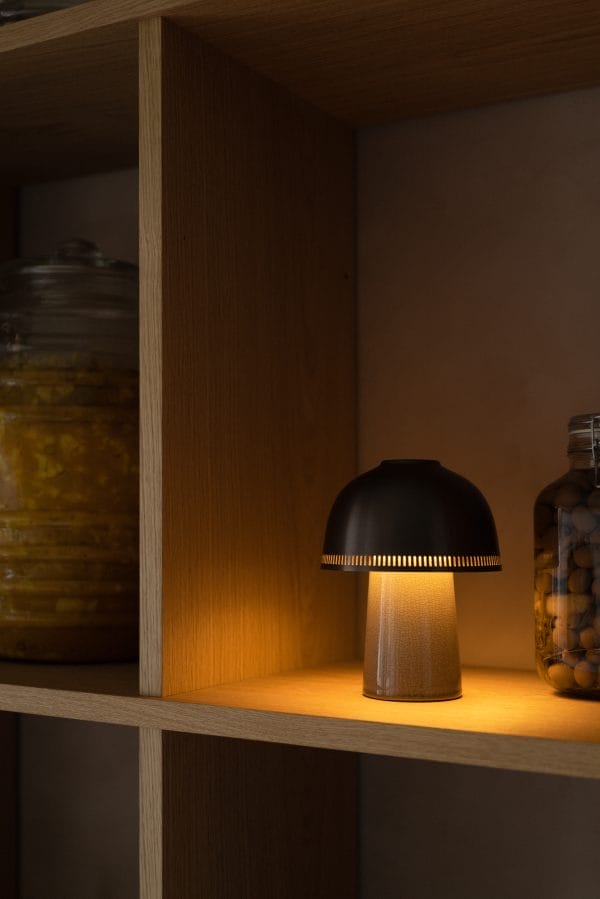 Raku Portable Lamp SH8, Beige Grey & Bronzed - Image 3
