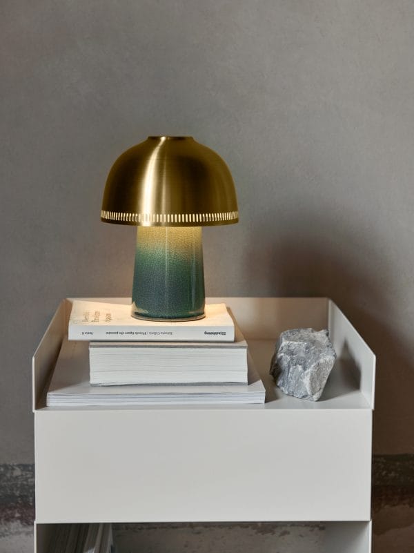 Raku Portable Lamp SH8, Beige Grey & Bronzed - Image 2