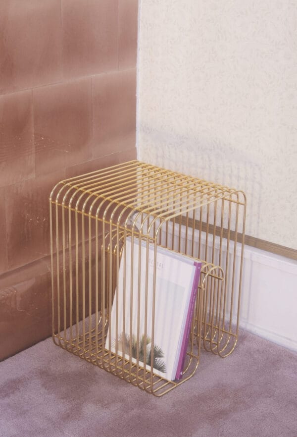 Curva Stool, Gold - Image 3