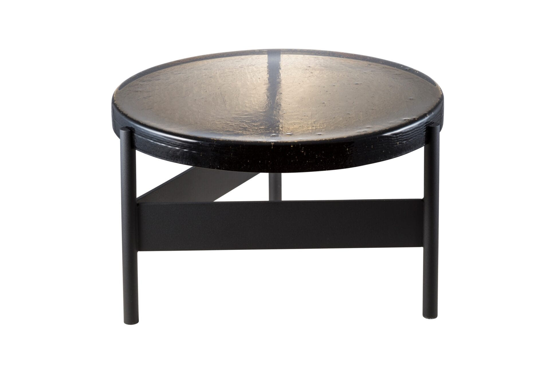 Alwa Two Big, Smokey Glass, Black Base Ø56 cm