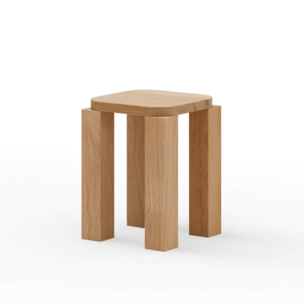 Atlas Stool, Natural Oak