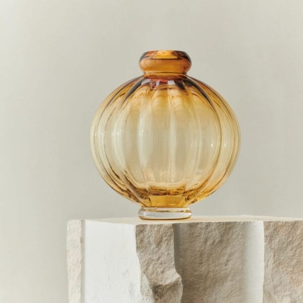Balloon Vase #01, Glass, Amber, Ø6.5 cm - Image 2