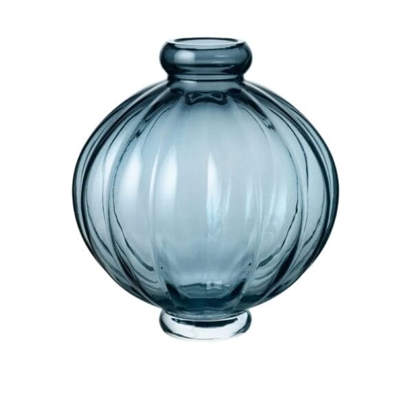 Balloon Vase #01, Glass, Blue, Ø6.5 x 22.5 x H25 cm