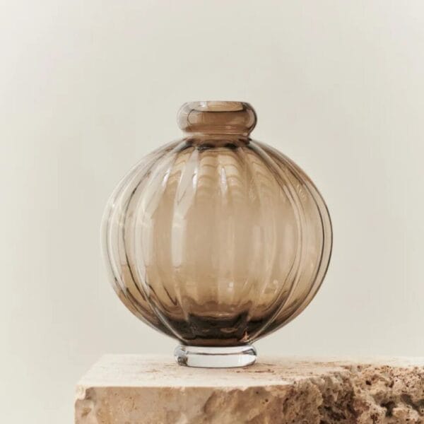 Balloon Vase #01, Glass, Smoke, Ø6.5 - Image 2