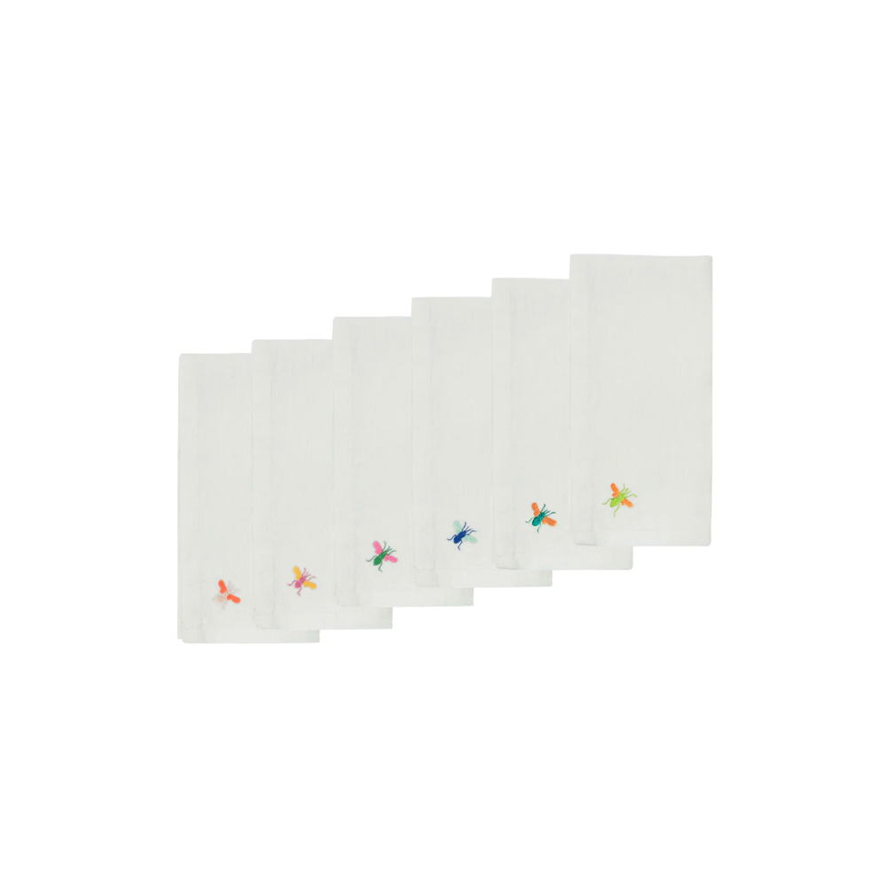 Bee Napkin, Multicolor (Set of 6), 46 x 46 cm