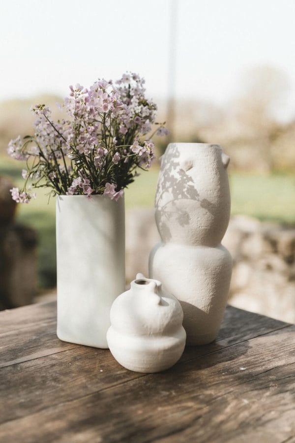 Horace Vase, Blanc, Ø12.5 x H33 cm - Image 2