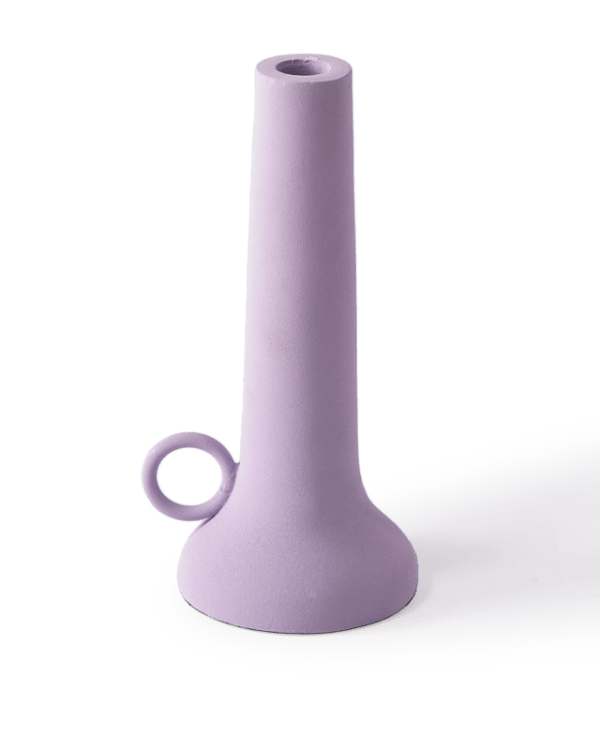 Spartan Candle Holder S, Lilac, H22 cm - Image 3