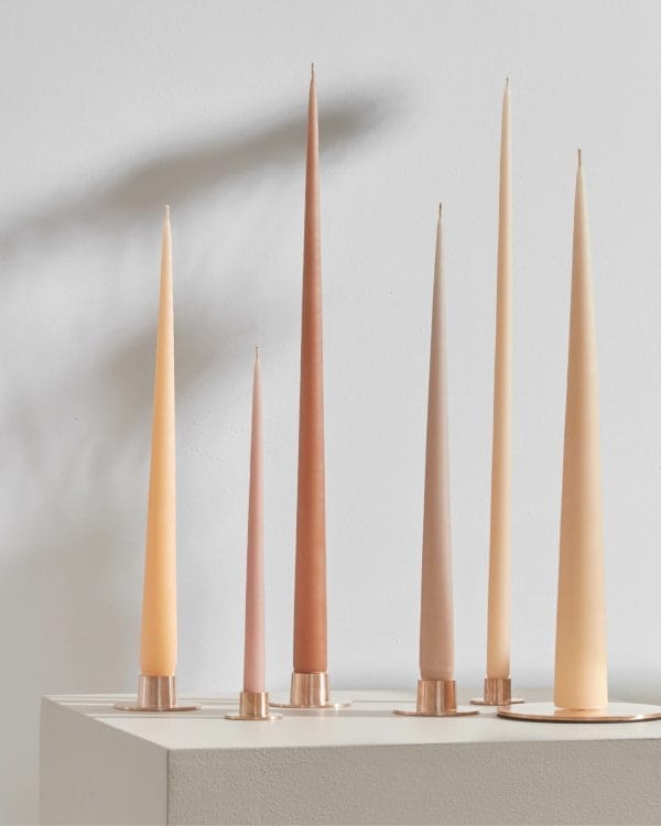 Candleholders Medium, Rose Gold, Matt, Ø6 cm - Image 2