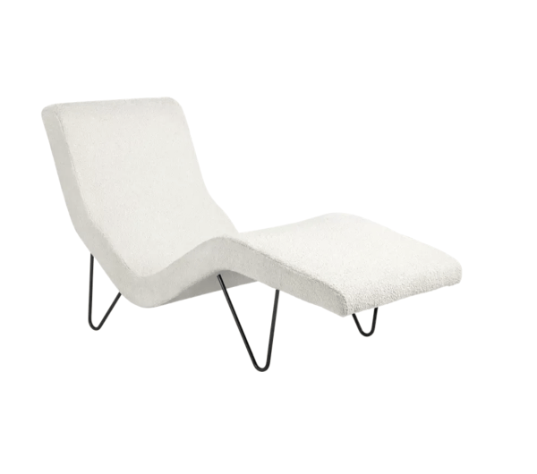 GMG Chaise Longue - Fully Upholstered,  JAB Chivasso, Black Matt
