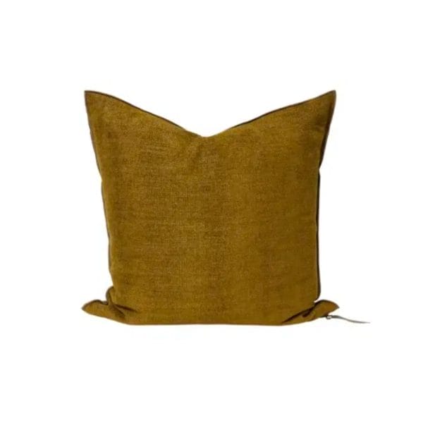 Chenille Vintage Cushion,Bronze, 50x50 cm
