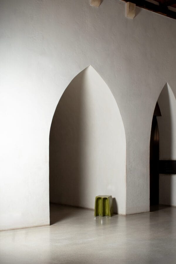 Chouchou Stool, Green Glaze - Image 3